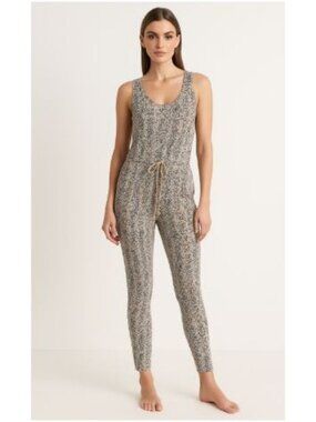 DYI Women's Wild Spots Belted Romper Leopard Print Size Medium